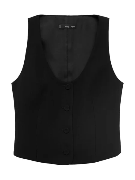 MANGO Vestă de costum IGUANA' negru