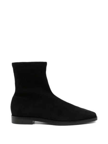 Cizme scurte Stuart Weitzman din piele de căprioară negru