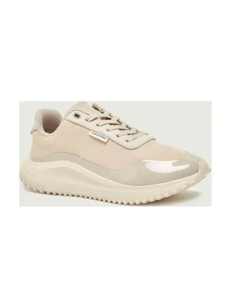 Sneakers Calvin Klein Eva Runner Lace Up Mat Mix bej