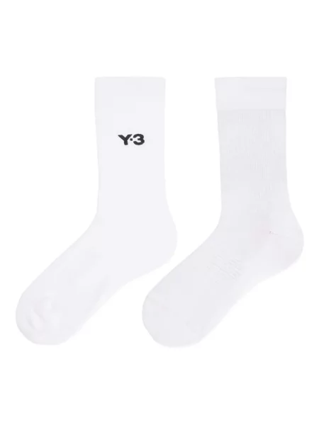 Șosete Y-3 Adidas cu broderie alb