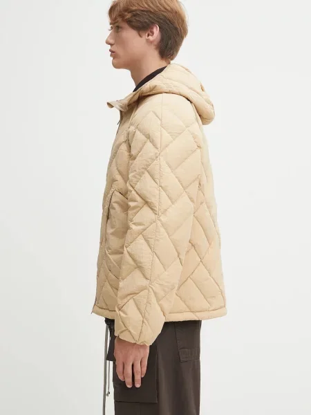 Μπουφάν με επένδυση από πούπουλα Kenzo Weave Light Weight Down μπεζ