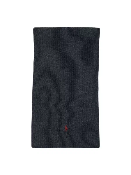 Szal Polo Ralph Lauren wełniana szara