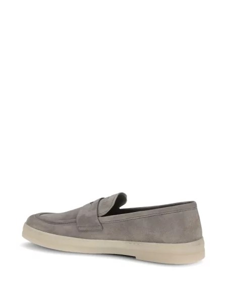 Pantofi loafer Prada din piele gri