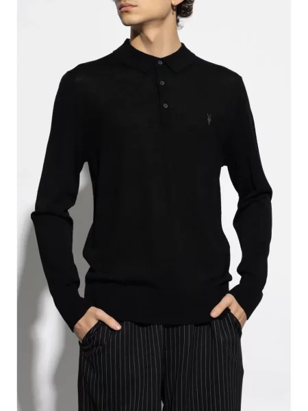 Tricou polo Allsaints negru