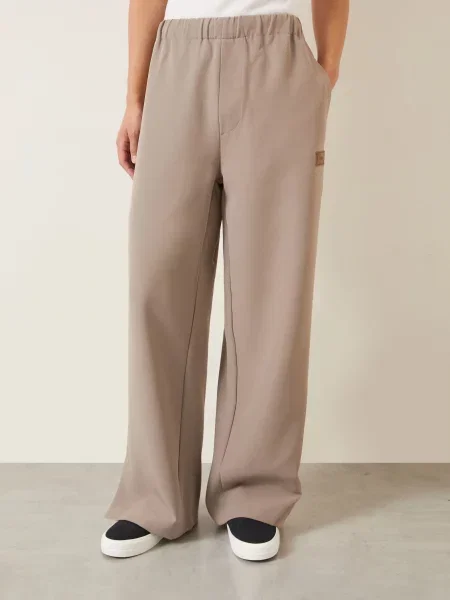 Amiri Kalhoty Z Teplákoviny Střih Regular Fit béžová