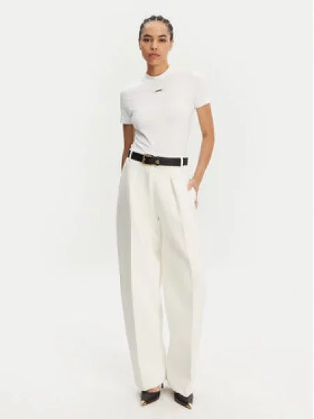 JACQUEMUS Kalhoty z materiálu Le Pantalon Ovalo bílá
