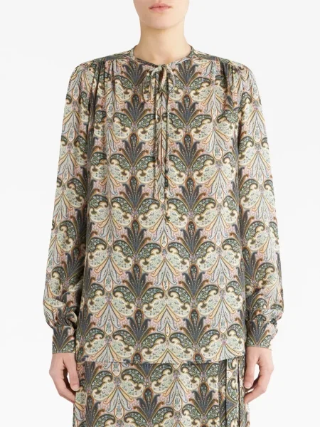 Raštuotas palaidinė Etro su paisley raštu