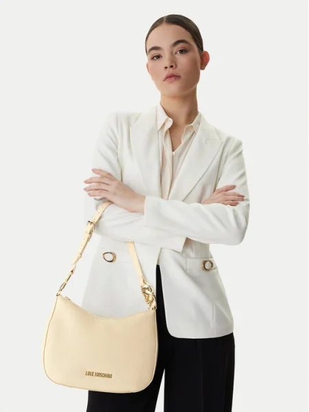 Geantă LOVE MOSCHINO Bej alb