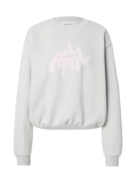 OH APRIL Mikina Zafira světle / pastelově růžová šedá