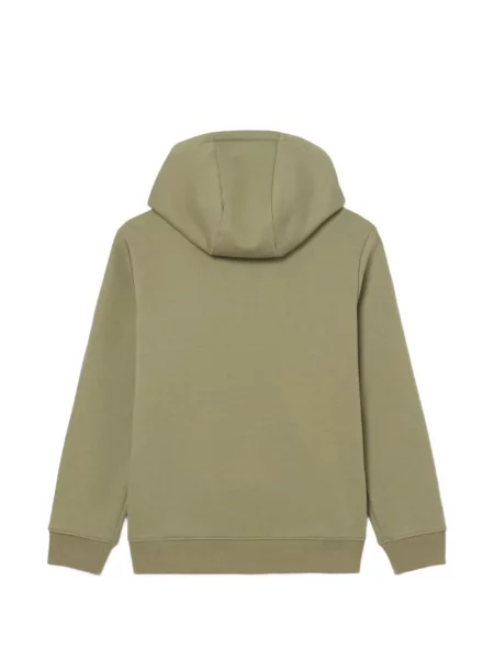 Gyerek fleece melegítő felső Lacoste zöld