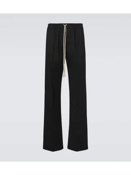 Široké kalhoty Rick Owens černé