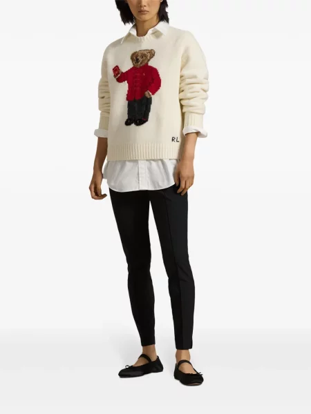 Vunena odgovarati polo majica Polo Ralph Lauren s printom zelena
