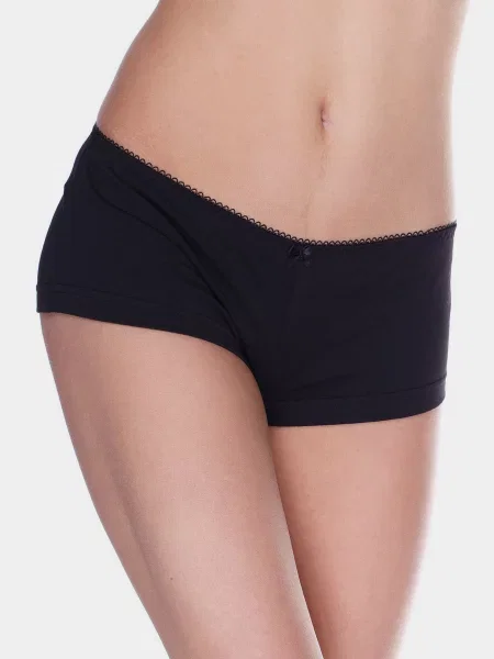 Труси Fleri мікрофібра/текстиль чорний