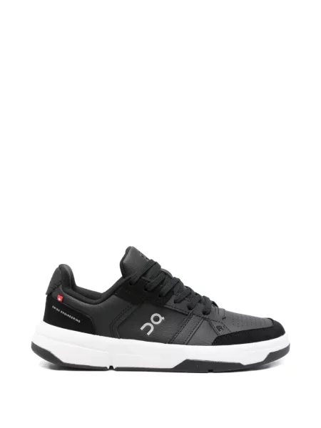 Sneakerși On cu șireturi din dantelă negru