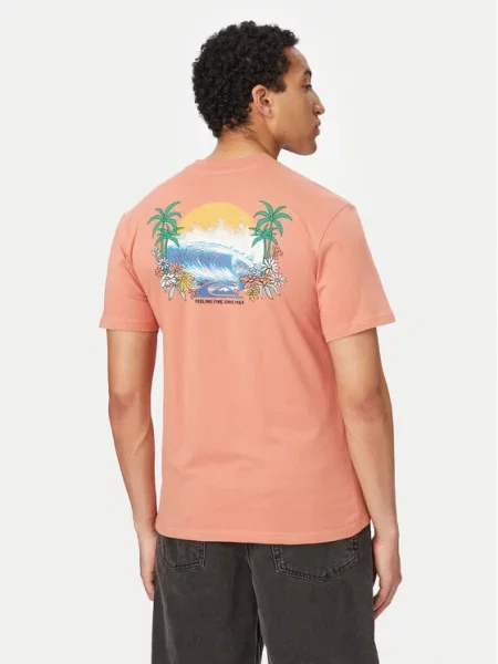 Quiksilver T-Shirt EV Barrel Paradise Ανοιχτό ροζ