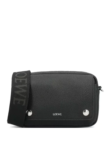 Geantă Loewe din piele cu imagine negru