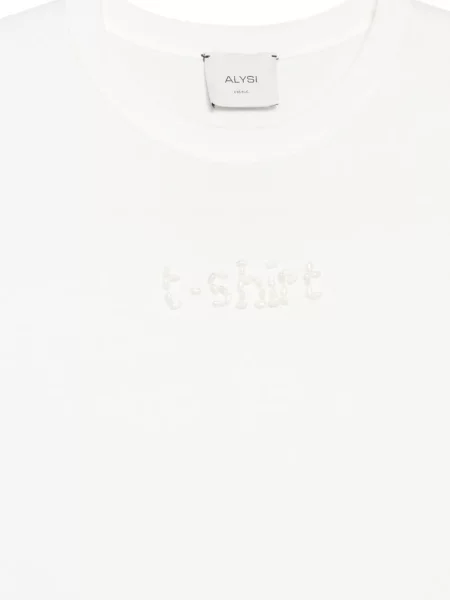 Tricou Alysi cu perle alb