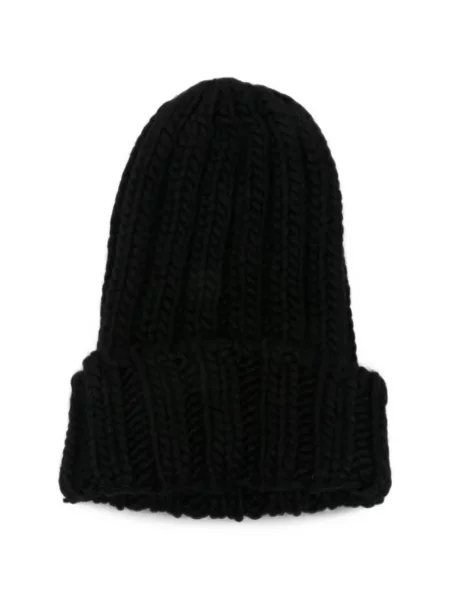 Căciulă Woolrich de lână chunky negru