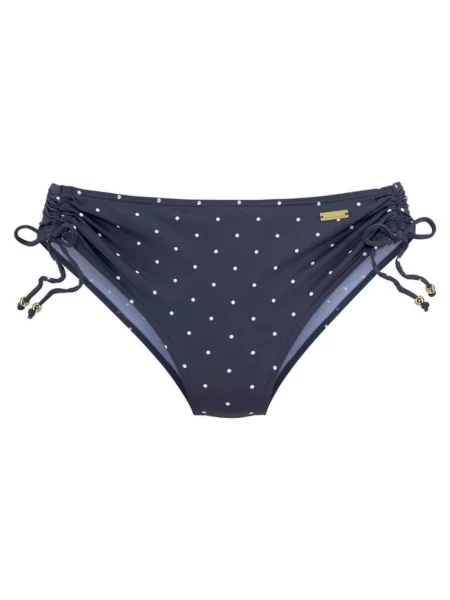 LASCANA Bikini hlačke Sparkel marine bela