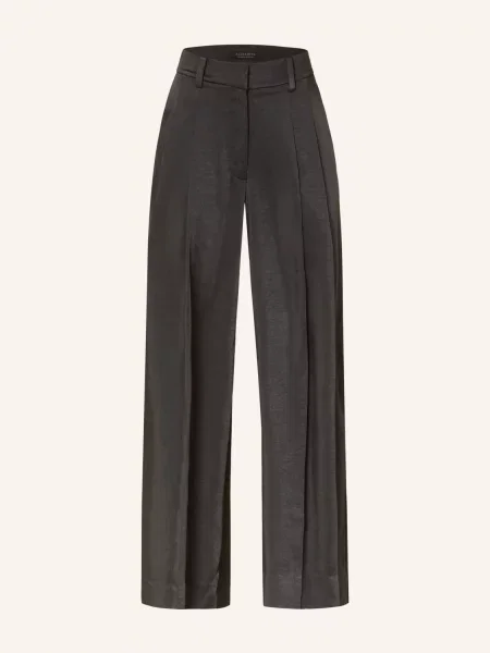 Spodnie AllSaints Poppy Satin Trouser Black 29 czarne