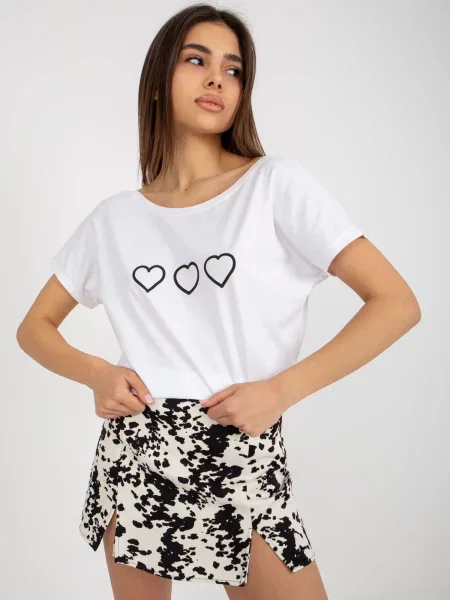 Tricou Fashionhunters alb
