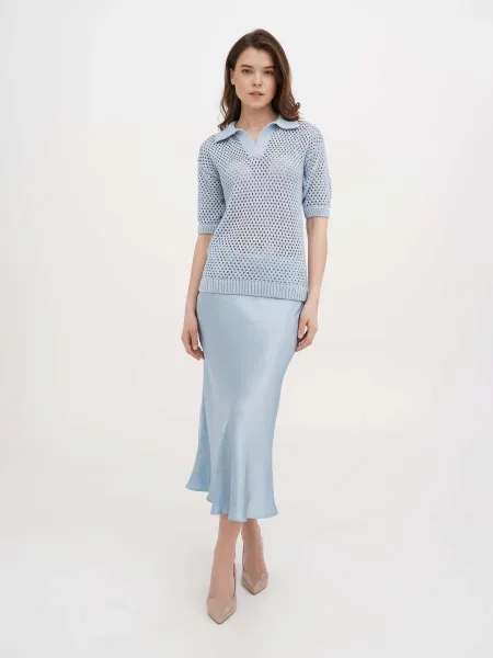 Поло Essme бавовна/акрил блакитний