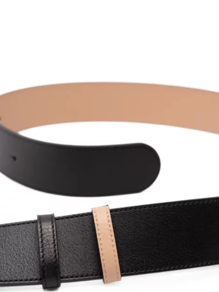 Cu centură curea Valentino Garavani din piele negru