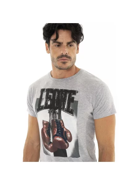 Majica Leone 1947 kratki rukavi siva
