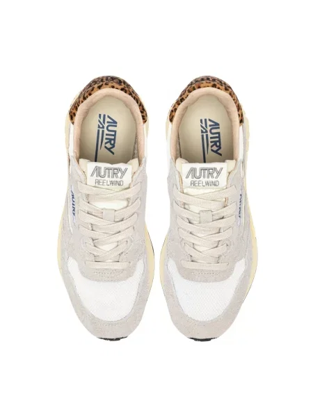 Sneakersy Autry brązowe