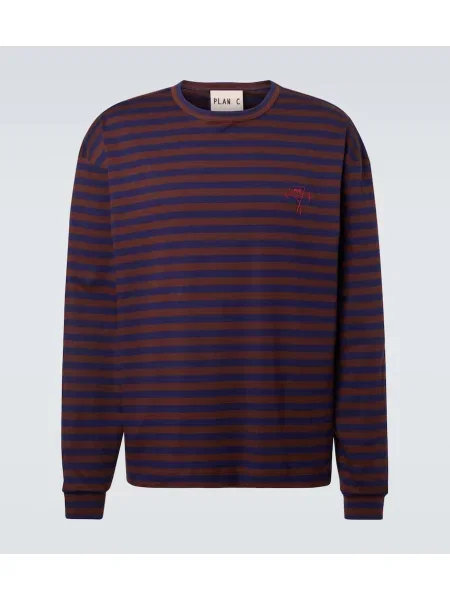 Tricou Plan C din jerseu maro