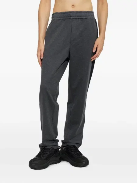 Pantaloni Moncler alergare cu autograf gri