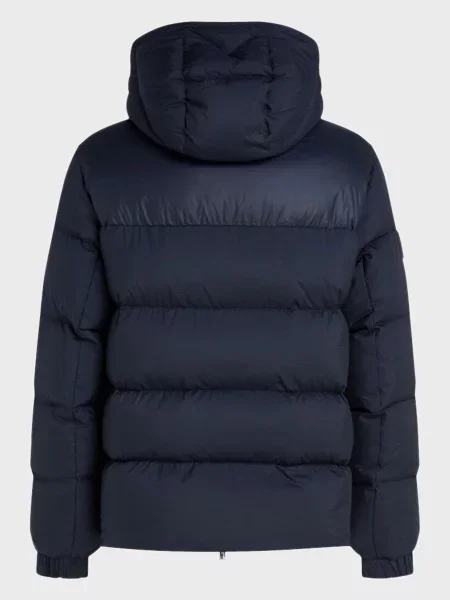 Пуховик Tommy Hilfiger з капюшоном синій
