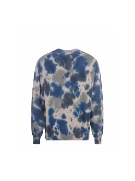 Sweter Kenzo z nadrukiem szary