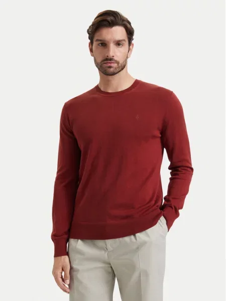 Calvin Klein Sweter ciemny czerwony