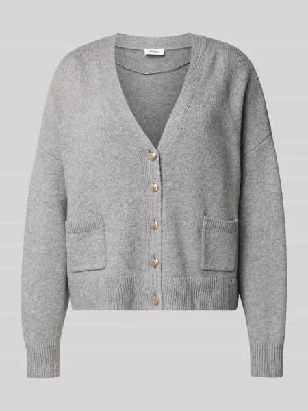 Kurtka z dzianiny o kroju oversized z mieszanki bawełny S.oliver Red Label