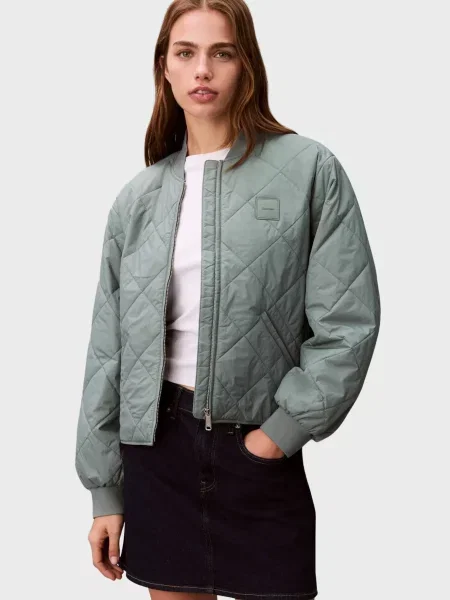 Стьобана джинсова куртка Calvin Klein Jeans