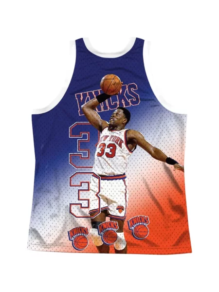 Cămașă Mitchell & Ness din jerseu albastru