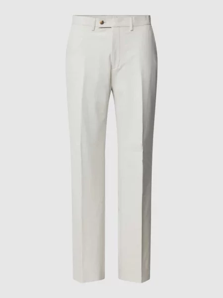 Spodnie garniturowe w kratę Christian Berg Men beżowe