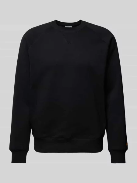 Bluza z prążkowanymi wykończeniami Carhartt Work In Progress czarna