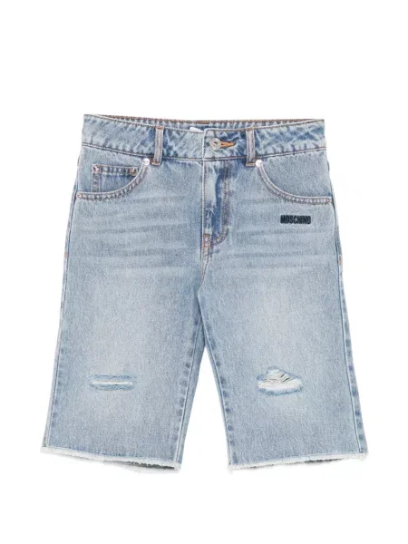 Szorty jeansowe dziecięce Moschino niebieskie