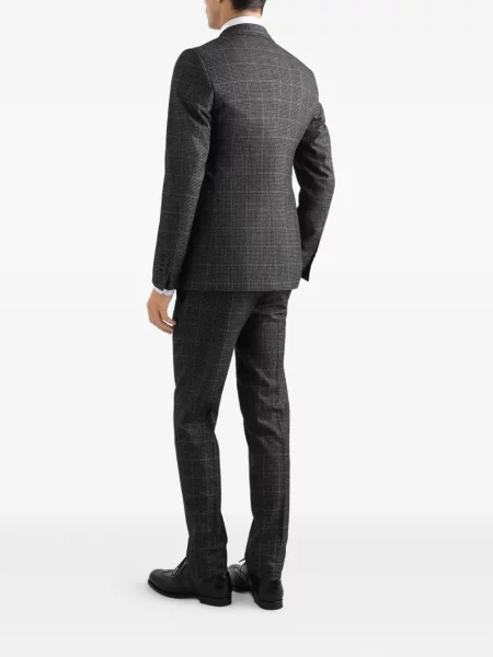 Costum Dolce & Gabbana în carouri de costum gri