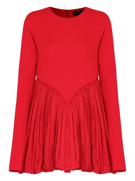 Mały sukienka mini Olympiah plisowana garniturowa czerwona