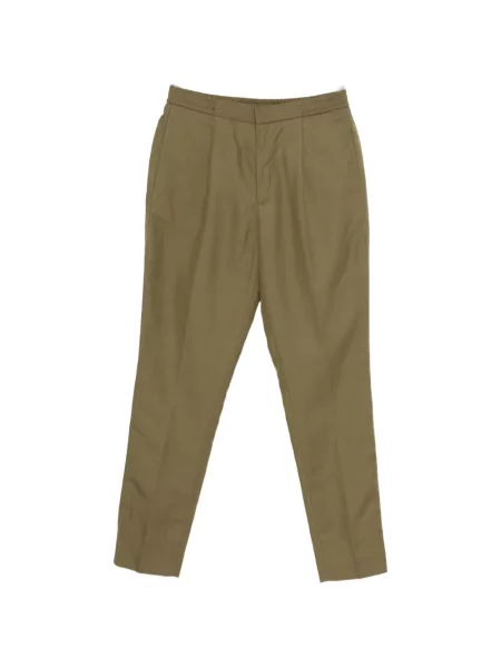 Pantaloni plisați Officine Générale verde
