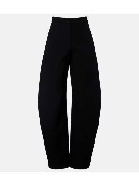 Spodnie Alaïa wełniane czarne