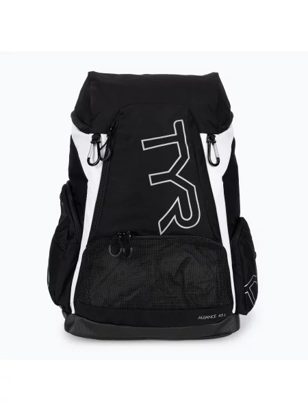 Plecak pływacki TYR Alliance Team 45 l black/white biały