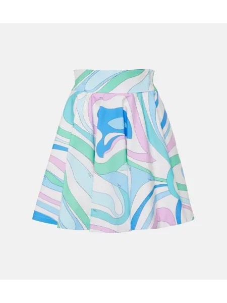 Fustă Pucci din poplin albastru