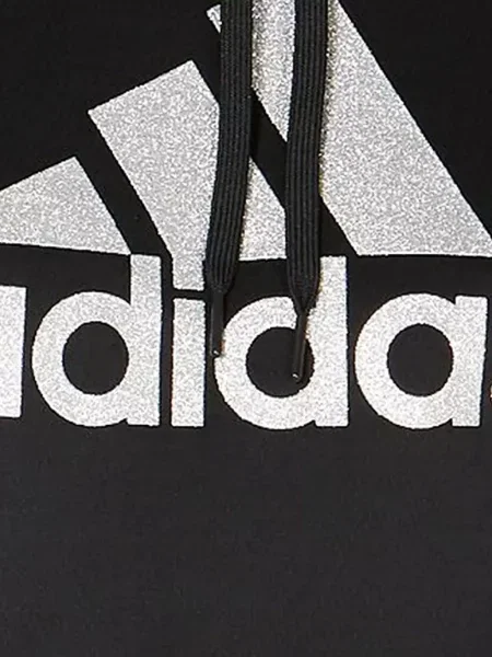 Cropp top Adidas cu dungi cu un umăr gol negru
