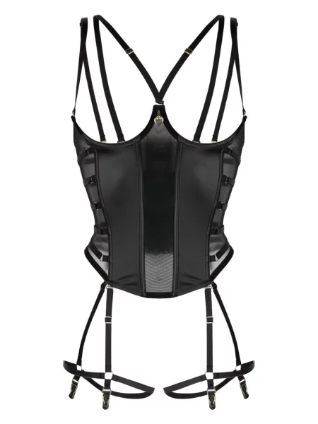 Maiou Maison Close tip corset negru