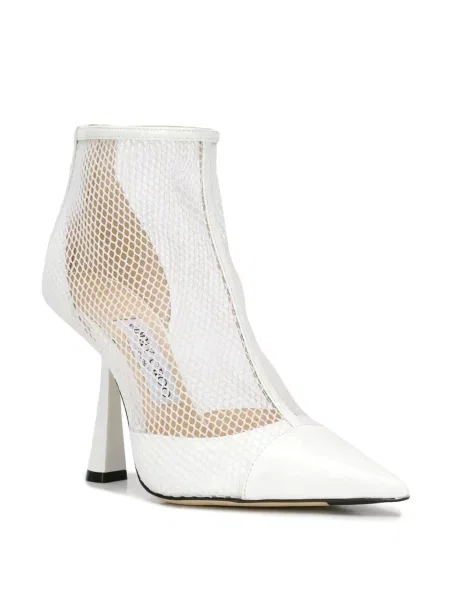 Botine Jimmy Choo plasă alb