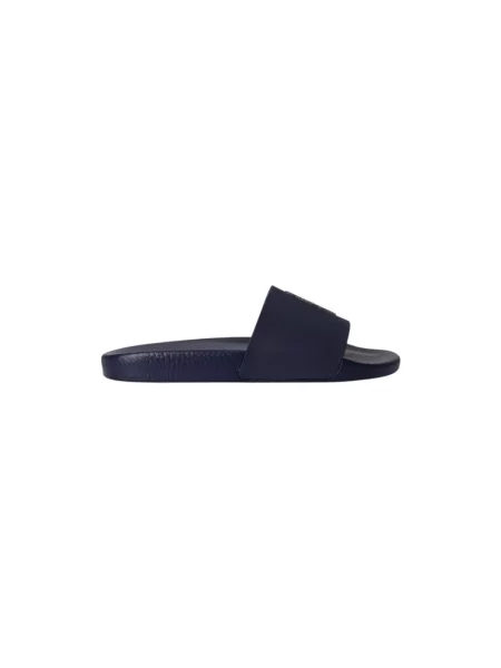 Polo Ralph Lauren Klapki Polo Bear Slide Granatowy niebieska